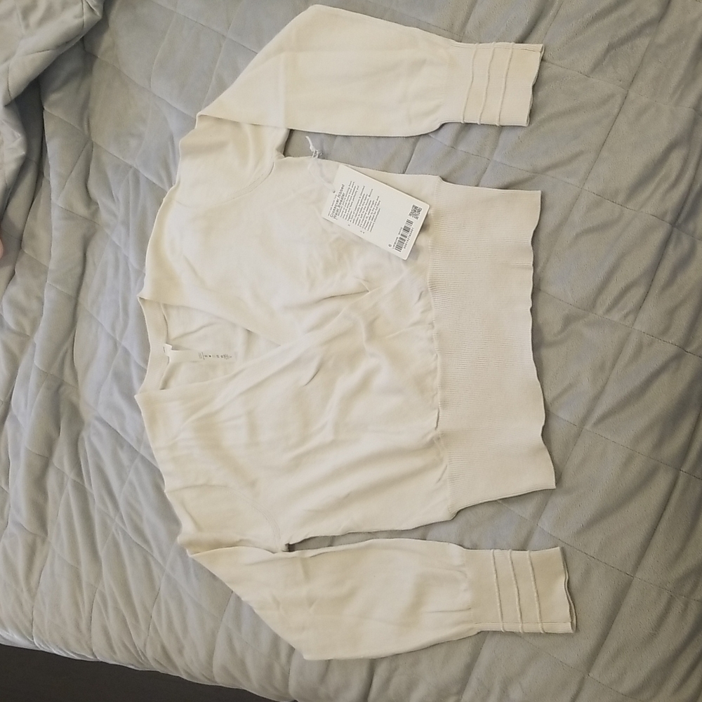 Crossover Ribbed Waist Sweater - Picture 6 of 12